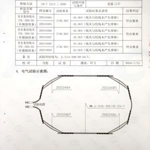 安全备份线夹检验报告