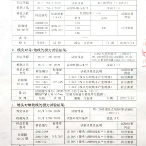 防振锤检验报告